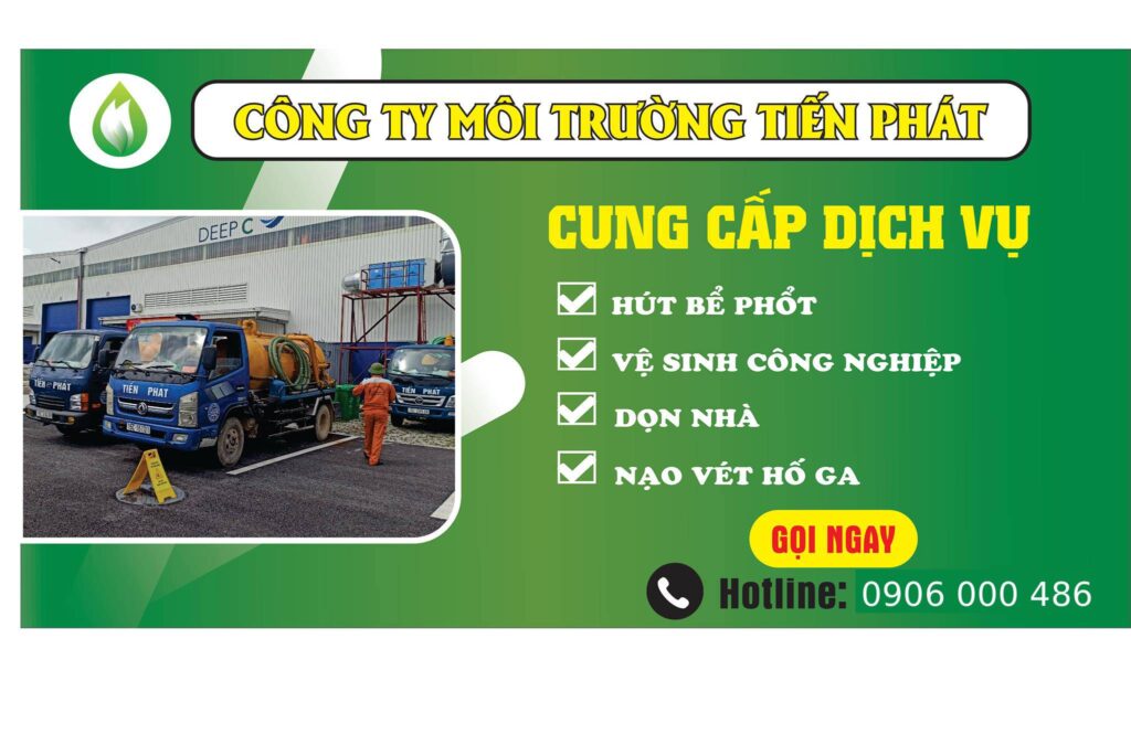 Hút bể phốt Hải Phòng môi trường Tiến Phát