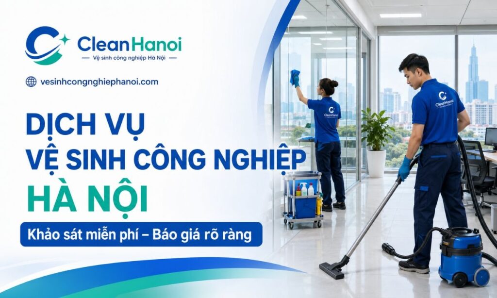 Dịch vụ vệ sinh công nghiệp Hà Nội của CleanHanoi 
