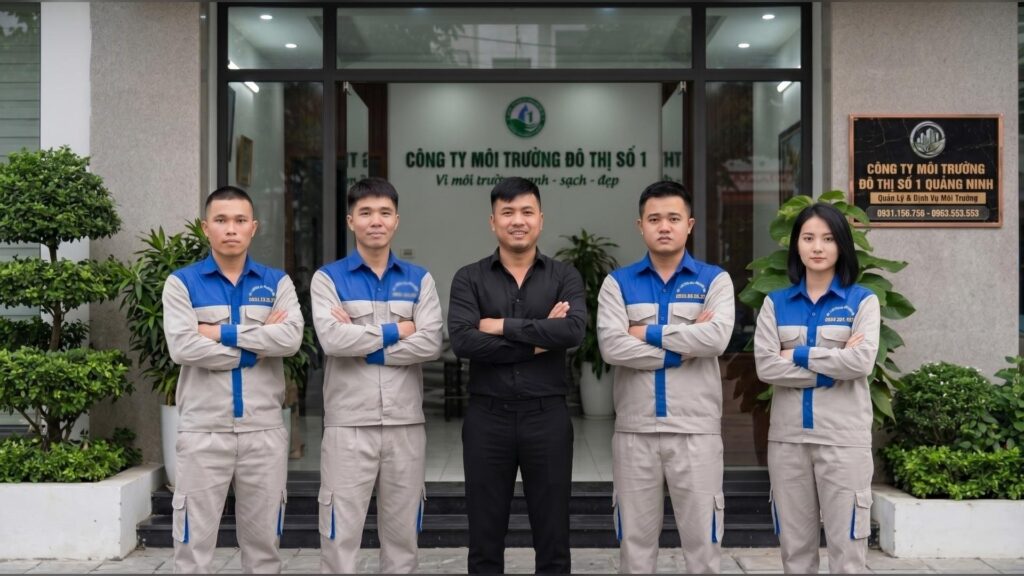 Hình ảnh giới thiệu đội ngũ Môi Trường Đô Thị Số 1 Quảng Ninh.